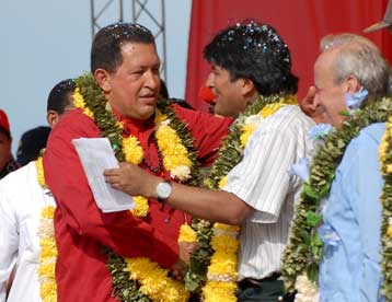 Δριμεία κριτική του Ούγκο Τσάβες ενάντια στον πρόεδρο Μπους