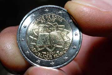 Συλλεκτικό νόμισμα των 2 ευρώ για την 50ή επέτειο από τη Συνθήκη της Ρώμης