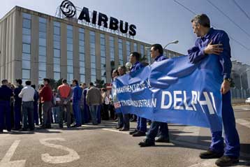Χιλιάδες εργαζόμενοι διαδήλωσαν κατά του σχεδίου αναδιάρθρωσης της Airbus