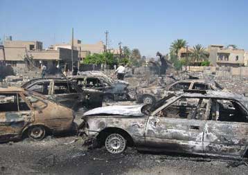 Εικόνα χάους στο Ιράκ, τέσσερα χρόνια μετά την εισβολή στη Βαγδάτη