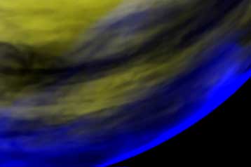 To Venus Express φωτογραφίζει τα νυχτερινά φώτα της Αφροδίτης