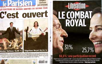 Σαρκοζί και Ρουαγιάλ ετοιμάζονται για σκληρή αναμέτρηση την 6η Μαΐου