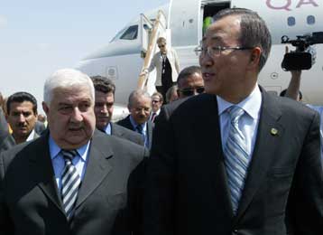 Ο Μπαν Γκι-Μουν ζητά στήριξη από τη Συρία για να εκδικαστεί η δολοφονία του Ρ.Χαρίρι