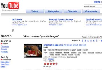 Εναντίον του YouTube κινείται και η Premier League για πνευματικά δικαιώματα