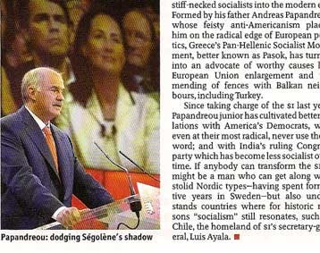 Σχόλια του Economist για τον ρόλο του Γ.Παπανδρέου στη Σοσιαλιστική Διεθνή