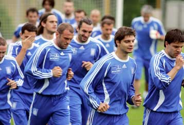 Δίχως απρόοπτα η δεύτερη προπόνηση της Εθνικής μας στον Αγιο Κοσμά