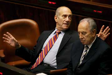 Υποψήφιος του Καντίμα για την προεδρία ο Σιμόν Πέρες, ανακοίνωσε ο Ολμέρτ