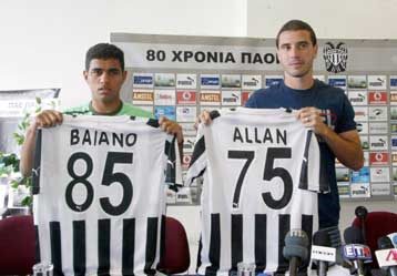 Η ΠΑΕ ΠΑΟΚ παρουσίασε τους Αλαν, Μπαϊάνο και «ανανέωσε» με Χριστοδουλόπουλο