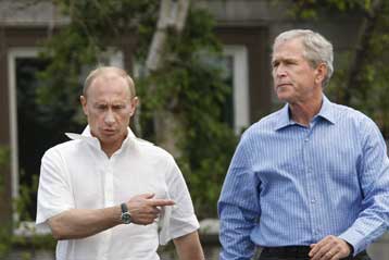 Συμφώνησαν ότι διαφωνούν στο θέμα της αντιπυραυλικής ασπίδας Μπους- Πούτιν