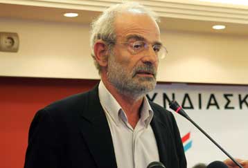 Ομιλία Αλαβάνου σε κοινή συγκέντρωση ΣΥΝ και τουρκικού κόμματος στο Αϊβαλί