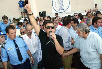 Σύνθημα αναγέννησης από τον Ρέμο στην προπόνηση του Ηρακλή