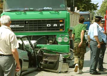 Δύο νεκροί σε τροχαίο δυστύχημα στην Eθνική Οδό στο ύψος του Ρέντη