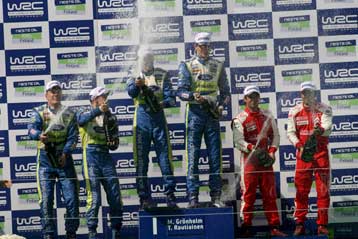 Για έβδομη φορά την τελευταία οκταετία ο Γκρόνχολμ πρώτευσε στο Ράλι της Φινλανδίας