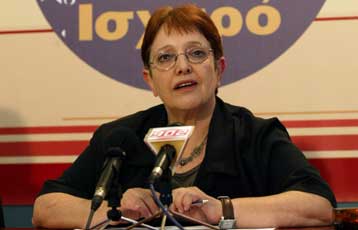 Καταψηφίστε ΝΔ και ΠΑΣΟΚ, ζητά από τους πολίτες η Αλέκα Παπαρήγα