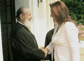 Τον Αρχιεπίσκοπο επισκέφθηκε η Ντόρα Μπακογιάννη