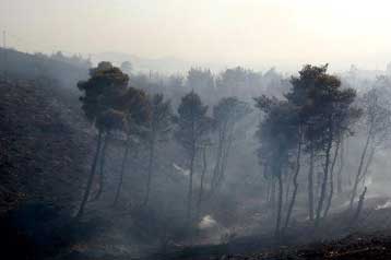 Καταστροφικός για την Αττική ο συνδυασμός των πυρκαγιών σε Πεντέλη-Πάρνηθα