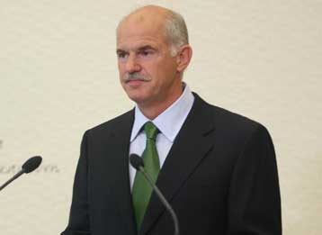 Για κυβερνητική πλειοψηφία της κεντροαριστεράς κάνει λόγο ο Γ.Παπανδρέου