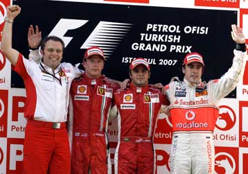 Μάσα και Ραϊκόνεν έκαναν το «1-2» για τη Ferrari στην Κωνσταντινούπολη