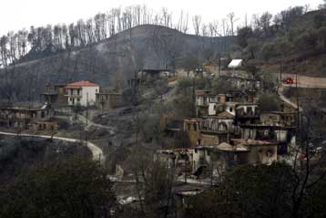 Πρωτοφανής η καταστροφή που αφήνουν πίσω τους οι φλόγες σε Πελοπόννησο και Εύβοια