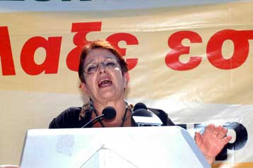 Πολιτική και ταξική ψήφο ζήτησε από τους φοιτητές η Αλέκα Παπαρήγα