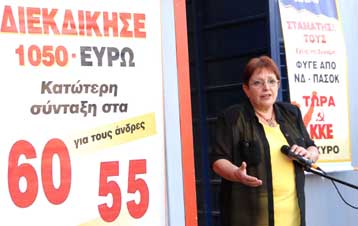 Οι εργαζόμενοι δεν έχουν να κερδίσουν τίποτα από το ντιμπέιτ, τονίζει η Αλ.Παπαρήγα