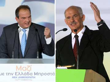 Τα ξίφη τους διασταύρωσαν Καραμανλής – Παπανδρέου