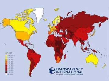 Στην καθόλου τιμητική 56η θέση βρίσκεται η Ελλάδα στην καταπολέμηση της διαφθοράς