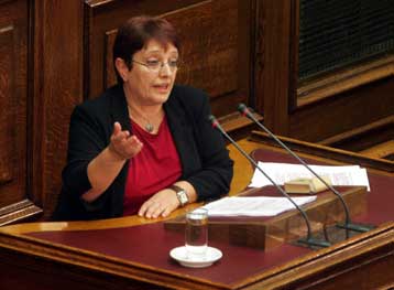 Συνεχίζουμε στο δρόμο της ασυμβίβαστης πολιτικής, τόνισε η Αλέκα Παπαρήγα