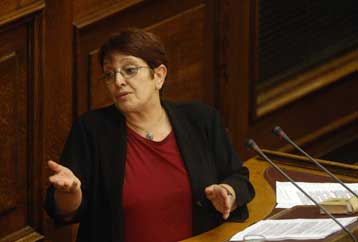 Ανησυχία για τις εξελίξεις στα Βαλκάνια εκφράζει η Αλέκα Παπαρήγα