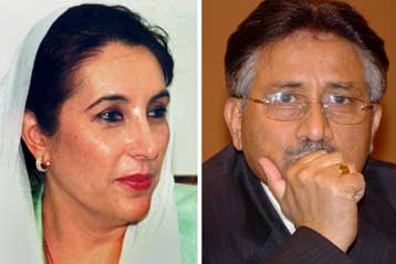 Συμφωνία για την επιστροφή της στο Πακιστάν επεξεργάζεται η Μπούτο με τον Μουσάραφ