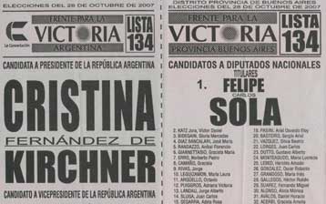 Εναλλαγή του ζεύγους Κίρσνερ στην εξουσία φέρνουν οι εκλογές στην Αργεντινή