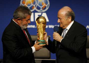 Στη Βραζιλία θα διεξαχθεί το Παγκόσμιο Κύπελλο του 2014