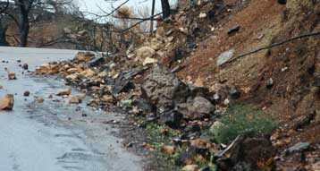 Ζημιές από την ισχυρή καταιγίδα στην Κεφαλονιά