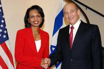 Χωρίς ασφάλεια καμία ειρηνευτική συμφωνία, λέει το Ισραήλ στην Κοντολίζα Ράις