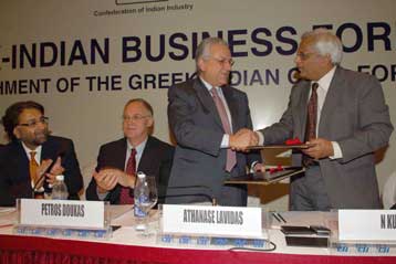 Ίδρυση Επιχειρηματικού Συμβουλίου Ελλάδας – Ινδίας