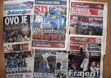 Χιλιάδες Κροάτες υποδέχθηκαν τους «ήρωες» του Γουέμπλεϊ