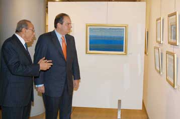 Στα εγκαίνια του Ιδρύματος Θεοχαράκη παρέστη ο Κ.Καραμανλής