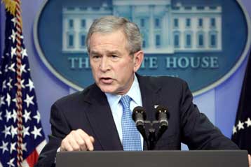 Εξαντλημένη προ πολλού η υπομονή των ΗΠΑ με τη Συρία, δηλώνει ο Μπους