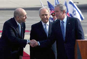 Σε ιστορική επίσκεψη στο Ισραήλ ο Μπους στην εκπνοή της προεδρικής του θητείας