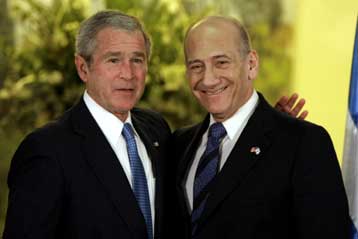 Έτοιμους για δύσκολες αποφάσεις «βλέπει» Ισραηλινούς και Παλαιστίνιους ο Τζ.Ο.Μπους