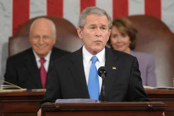 Ο Τζορτζ Μπους εμμένει στις θέσεις του για θέματα επιστήμης