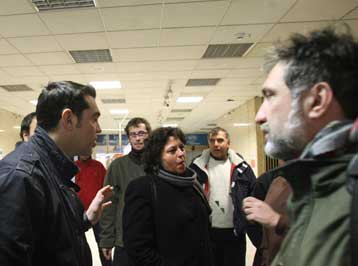 Μετ εμποδίων η επίσκεψη του νέου προέδρου του ΣΥΝ στον ΟΤΕ