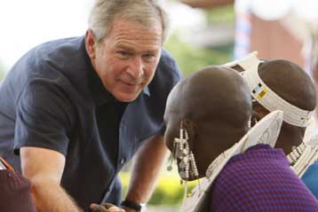 Νέο πρόγραμμα κατά της ελονοσίας ανακοίνωσε ο Μπους στην Αφρική
