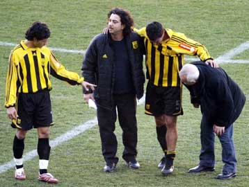 Τραυματισμός του Ζεντίλ στο φιλικό 3-1 του Αρη επί της Μάτσβα