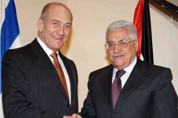 Επιτάχυνση των συνομιλιών συμφώνησαν Ολμέρτ και Αμπάς