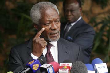 Αδιέξοδο στις συνομιλίες στην Κένυα διαπιστώνει ο Κόφι Ανάν