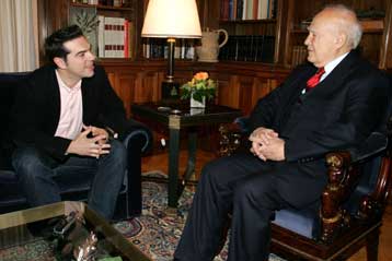 Την πρώτη του επίσκεψη στο Προεδρικό Μέγαρο πραγματοποίησε ο Αλέξης Τσίπρας