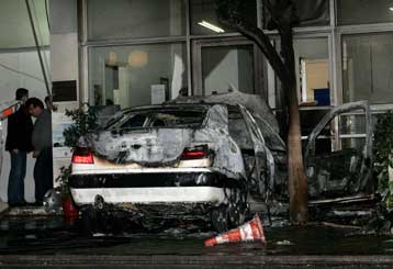 Στόχος επίθεσης το κτίριο της δημοτικής αστυνομίας Παγκρατίου