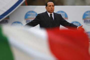 «Κάθαρση» στη Νάπολη και Alitalia στις προτεραιότητες του Σίλβιο Μπερλουσκόνι