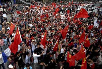 Διαδηλώσεις στην Κίνα κατά της ανεξαρτησίας του Θιβέτ